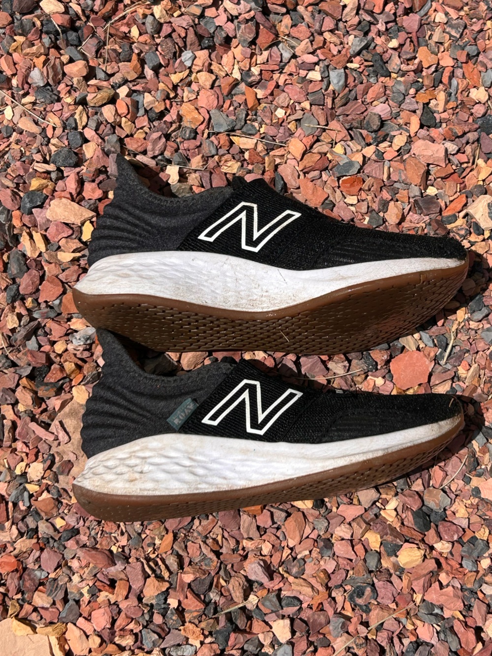 New Balance Black & White kids sneakers. Size 12
